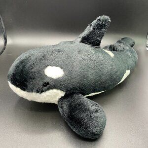 Sea World Shamu Orca Plush Killer Whale Stuffed Animal Toy Black White